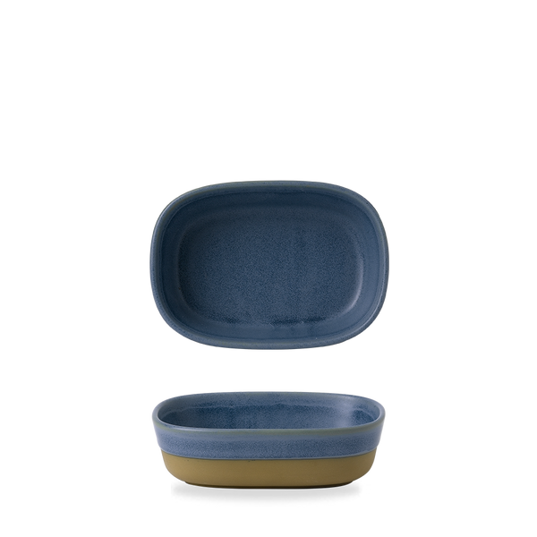 Emerge Oslo Blue  Dish 17X12X5Cm Box 6