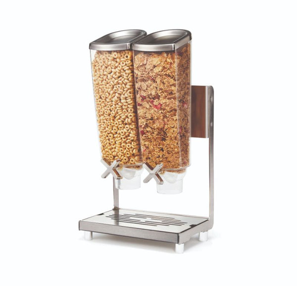 EZ-PRO™ 1.3 Gal. 2-Container Stainless Steel Tabletop Dispenser with Removable Catch Tray, 1 EA