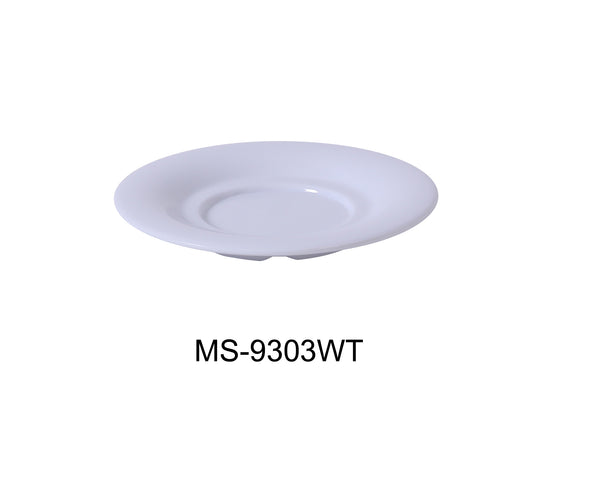 Yanco Milestone Melamine 5 1/2" SAUCER FOR 303/313/5044/9018 WHITE