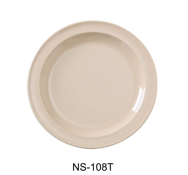 Yanco Nessico Melamine 8" ROUND DINNER PLATE TAN