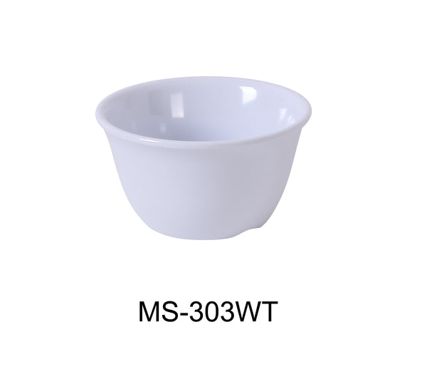 Yanco Milestone Melamine 4" X 2"H BOUILLON CUP - 7 OZ WHITE