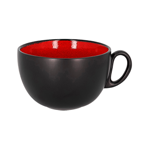 BREAKFAST CUP, 4.7"D, 15.2 OZ, RED