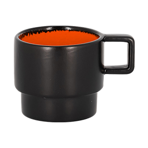 COFFEE CUP, 2.95"D, 6.75 OZ, ORANGE