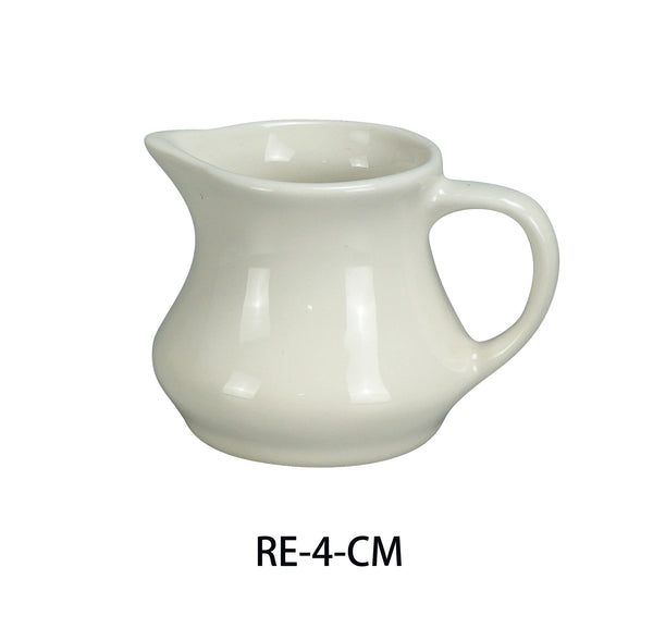 Yanco Recovery Chinaware 2 1/2" X 3 1/4" CREAMER 4 OZ AMERICAN WHITE