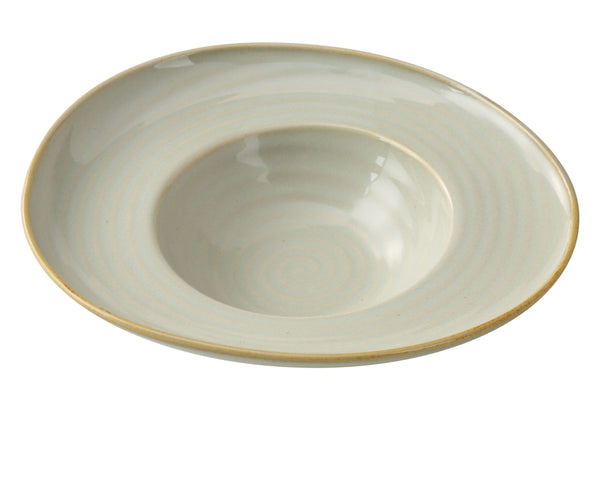 Yanco Golden Coast Chinaware 9 1/2" X 8 1/4" X 2 3/4" DESSERT PLATE 10 OZ