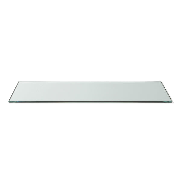 Narrow Rectangle Clear Tempered Glass Surface, 1 EA