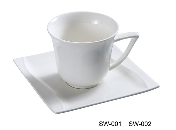 Yanco Sea Wave Chinaware 3 1/2" CUP 7 OZ