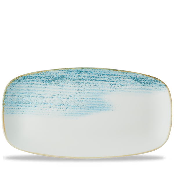 Homespun Accents Aquamarine  Chefs Oblong Plate 13 7/8X7 3/8" Box 6