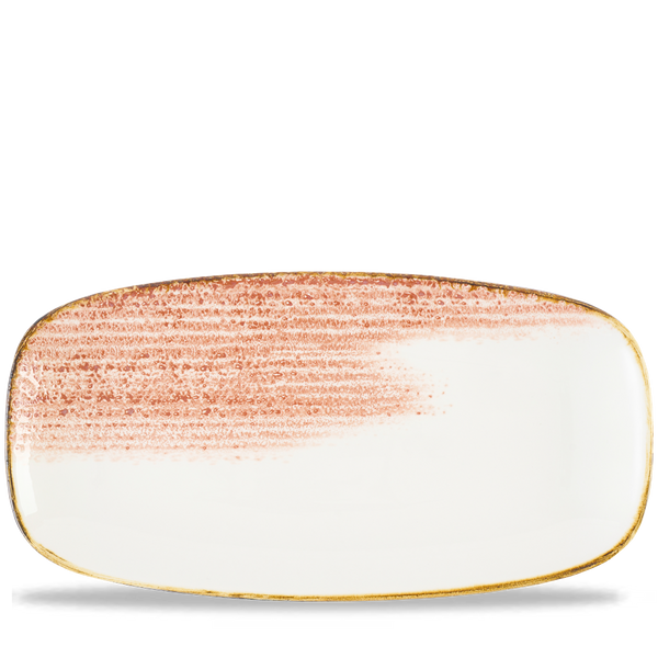 Studio Prints Homespun Accents Coral Chefs' Oblong Plate No. 4 35.5 x 18.9cm 13 7/8" x 7 3/8" Box 6