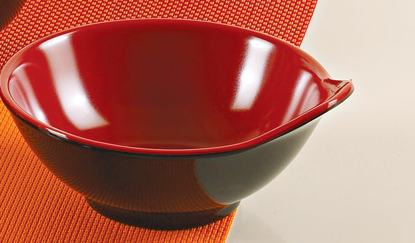 Yanco Black & Red Melamine 5" SAUCE BOWL 10 OZ