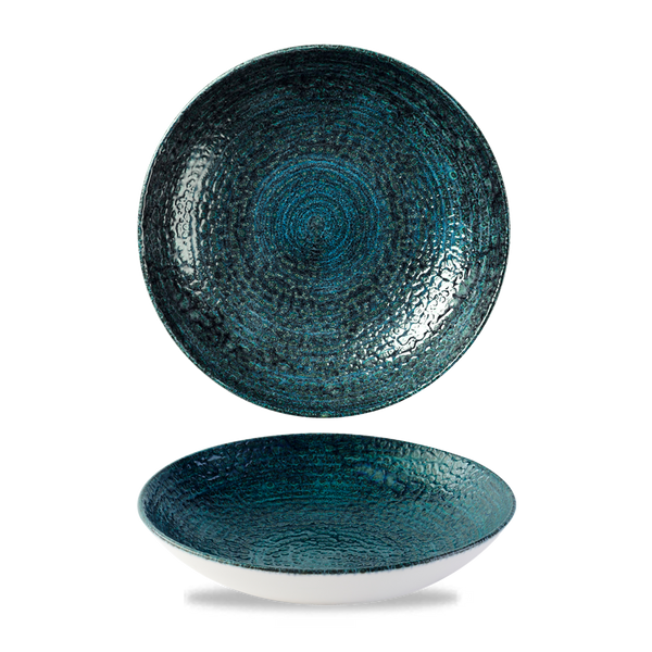 Homespun Chroma Blue Coupe Bowl 18.2cm 7 1/4" 42.6cl 15oz