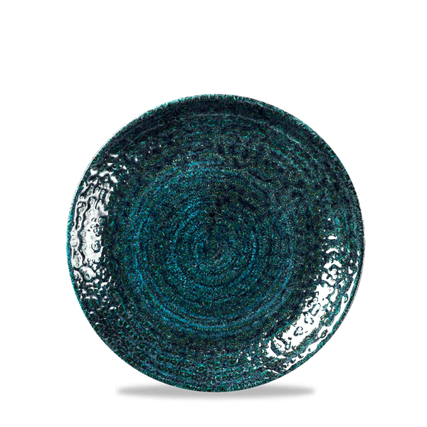 Homespun Chroma Blue Coupe Plate 16.5cm 6 1/2"