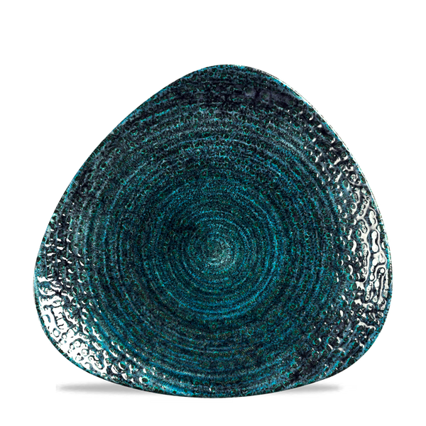 Homespun Chroma Blue Triangle Plate 22.9cm 9"