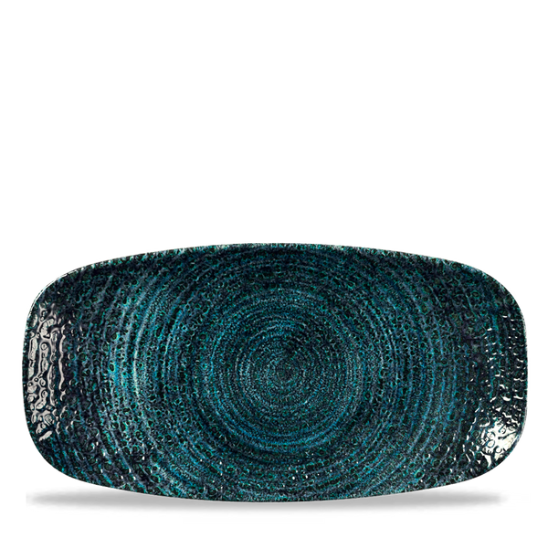 Homespun Chroma Blue Chefs' Oblong Plate No.3 29.8 x 15.3cm 11 3/4" x 6"