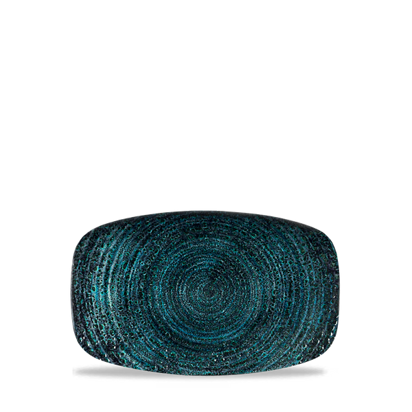 Homespun Chroma Blue Chefs' Oblong Plate No. 1 20x12.1cm 7 4/5" x 4 3/4"