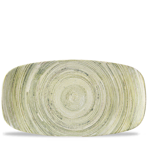 ELEMENTS FERN  CHEFS OBLONG PLATE 13 7/8X7 3/8" BOX 6