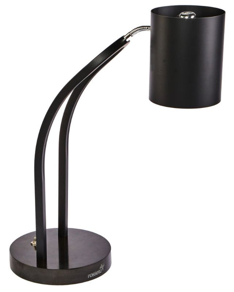 Single Black Matte Heat Lamp, Plain Shade, Black Metal Base 1 EA