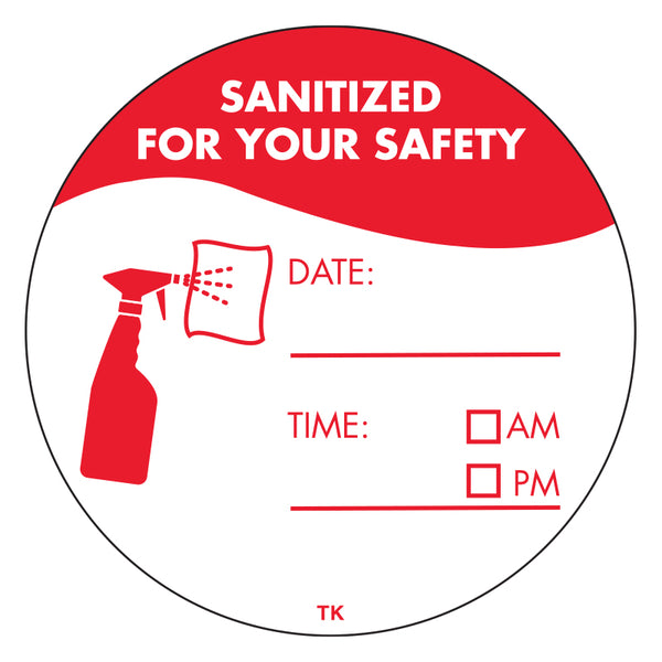 2in TK 500 1c SANITIZED FOR YOUR SAFETY (24 Roll Case)