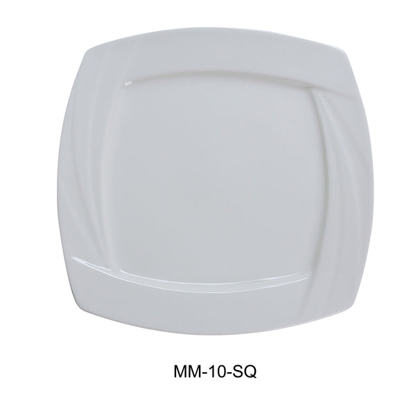 Yanco Miami Chinaware 10" SQUARE PLATE