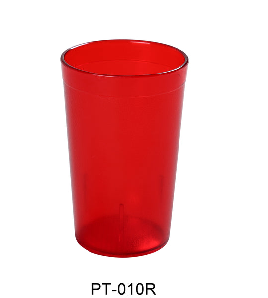 Yanco Tumbler Plastic 9.5 OZ TUMBLER RED