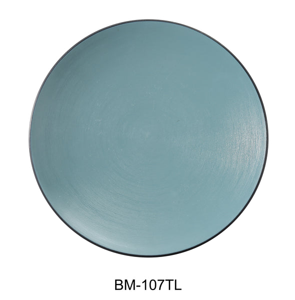 Yanco Birmingham Melamine 7 1/2" X 7/8" ROUND PLATE - TL