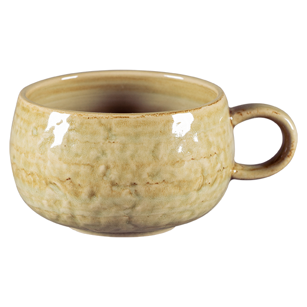 BREAKFAST CUP, 4.15"D, 11.85 OZ, OCHER