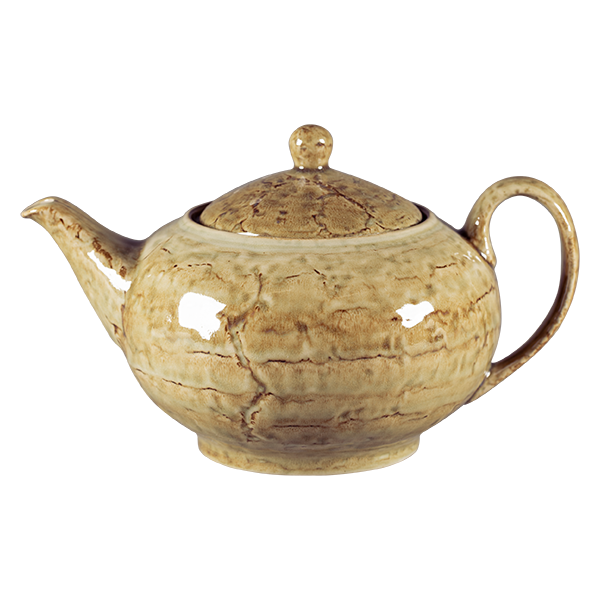 TEAPOT & LID, 37.19 OZ, OCHER