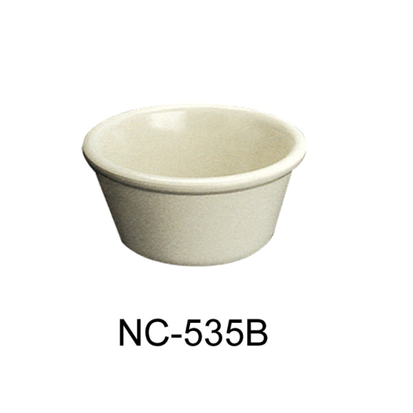 Yanco Accessories (Melamine) Melamine 2 1/2", 1.5 OZ SMOOTH RAMEKIN BONE