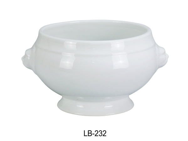 Yanco Accessories Chinaware 8" X 7" X 4 1/2" LION BOUILLON 32 OZ