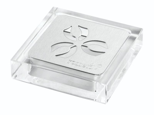 Iris™ Square Acrylic Drip Tray with Stainless Steel Insert, 1 EA