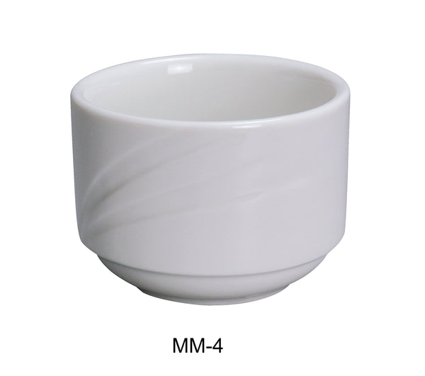 Yanco Miami Chinaware 3 1/2" X 2 1/2"H BOUILLON 7.5 OZ