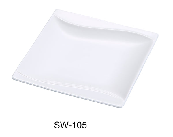 Yanco Sea Wave Chinaware 4 1/2" SQUARE PLATE