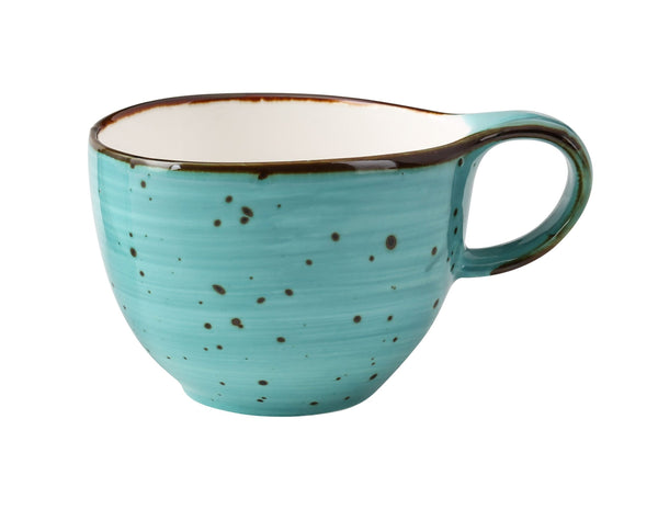 Yanco Lyon-Turquoise Chinaware 4" X 2 5/8" COFFEE/TEA CUP 7 OZ TURQUOISE