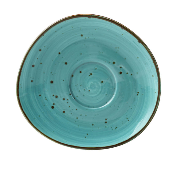 Yanco Lyon-Turquoise Chinaware 6 1/2" X 3/4"SAUCER TURQUOISE