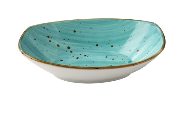 Yanco Lyon-Turquoise Chinaware 5 1/2" X 3 3/4" X 1 3/8" SMALL OVAL DISH 5 OZ TURQUOISE