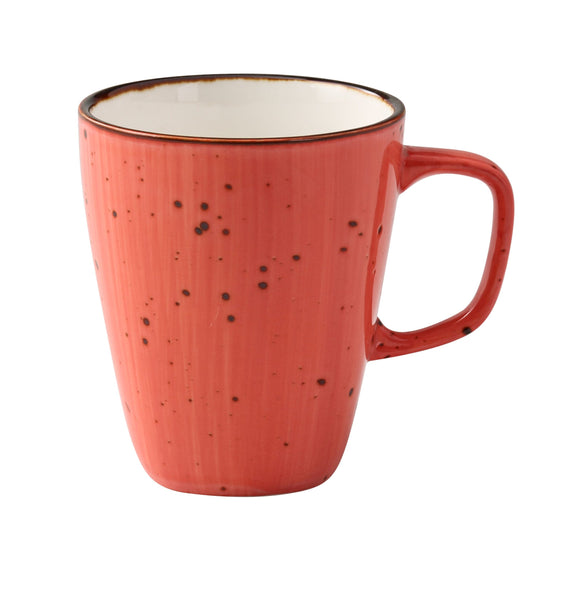 Yanco Lyon-Coral Chinaware 3 1/4" X 4" MUG 10 OZ CORAL