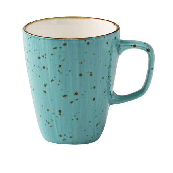 Yanco Lyon-Turquoise Chinaware 3 1/4" X 4" MUG 10 OZ TURQUOISE