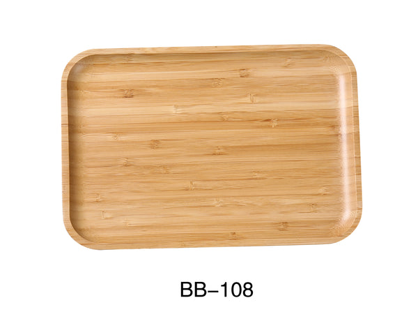 Yanco Bamboo & Wood Bamboo 8 1/4" X 5 1/2" X 3/4" RECTANGULAR TRAY