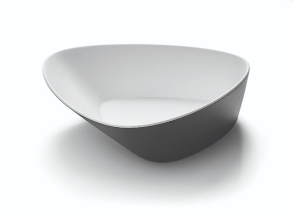 Large Triangle Black and White Melamine Bowl (Set of 3 pcs.), 1 SET