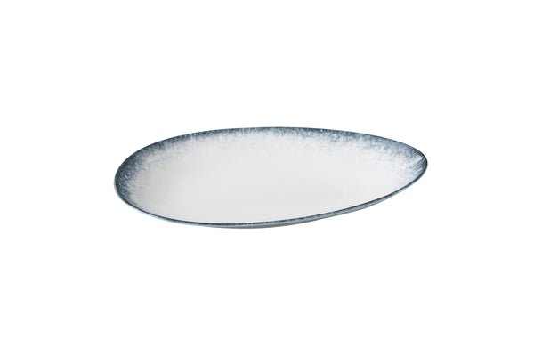 Yanco Mars Chinaware 11 3/4" X 7" X 1 7/8" DEEP OVAL PLATE