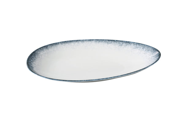 Yanco Mars Chinaware 13 3/4" X 8 1/4" X 2 1/8" DEEP OVAL PLATE