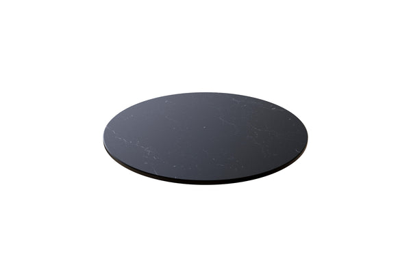 Modulite™ Black Marble 14 in. Round HPL Table Top