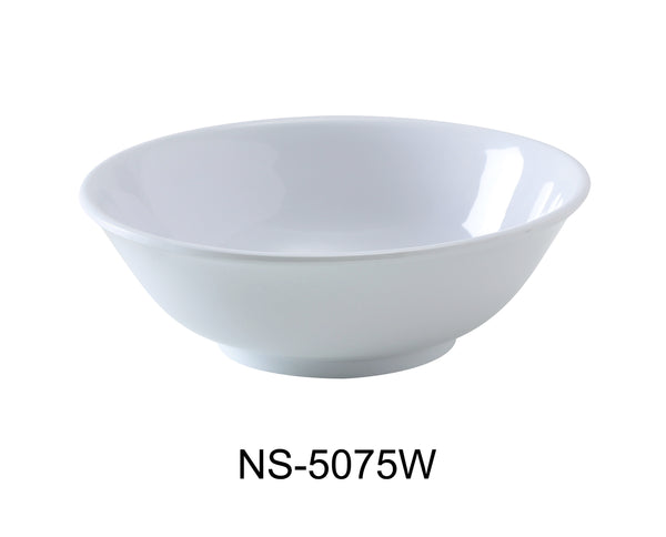 Yanco Nessico Melamine 8 3/4" X 2 3/4" RIMLESS BOWL 45 OZ WHITE