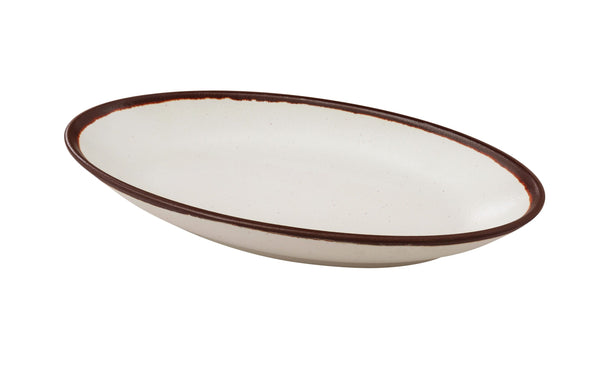 Yanco Nature Art Melamine 10 1/2" X 5 1/4" X 1 1/2" DEEP OVAL PLATE