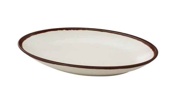 Yanco Nature Art Melamine 12" X 6" X 1 3/4" DEEP OVAL PLATE