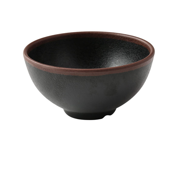 Yanco Nature Art Melamine 4 1/2" X 2 1/4" RICE BOWL 10 OZ - BK