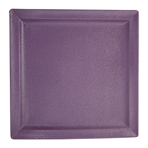 SQUARE FLAT PLATE, 11.8"L, 11.8"W, PLUM PURPLE