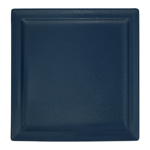 SQUARE FLAT PLATE, 11.8"L, 11.8"W, TEAL BLUE