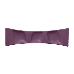 COCKTAIL PLATE, 12.6"L, 3.75"W, PLUM PURPLE