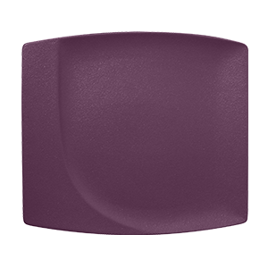 SQUARE FLAT PLATE, 12.6"L, 11.4"W, PLUM PURPLE